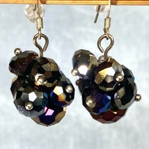 DK# Beautiful 925 Silver & Crystal Dangle Earrings